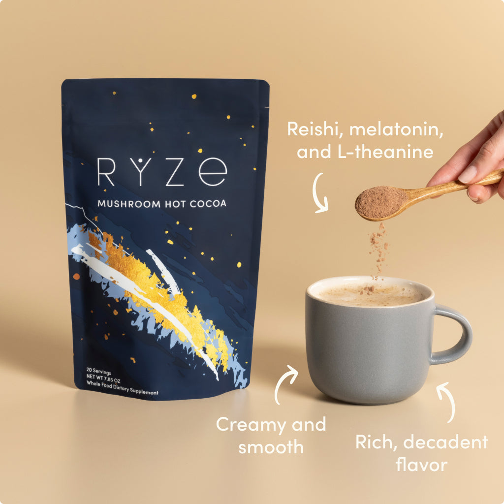 RYZE Nighttime Mushroom Cocoa Starter Bag - Light Storage