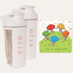 2 Shaker Bottles + FREE Gifts - Fresh Style