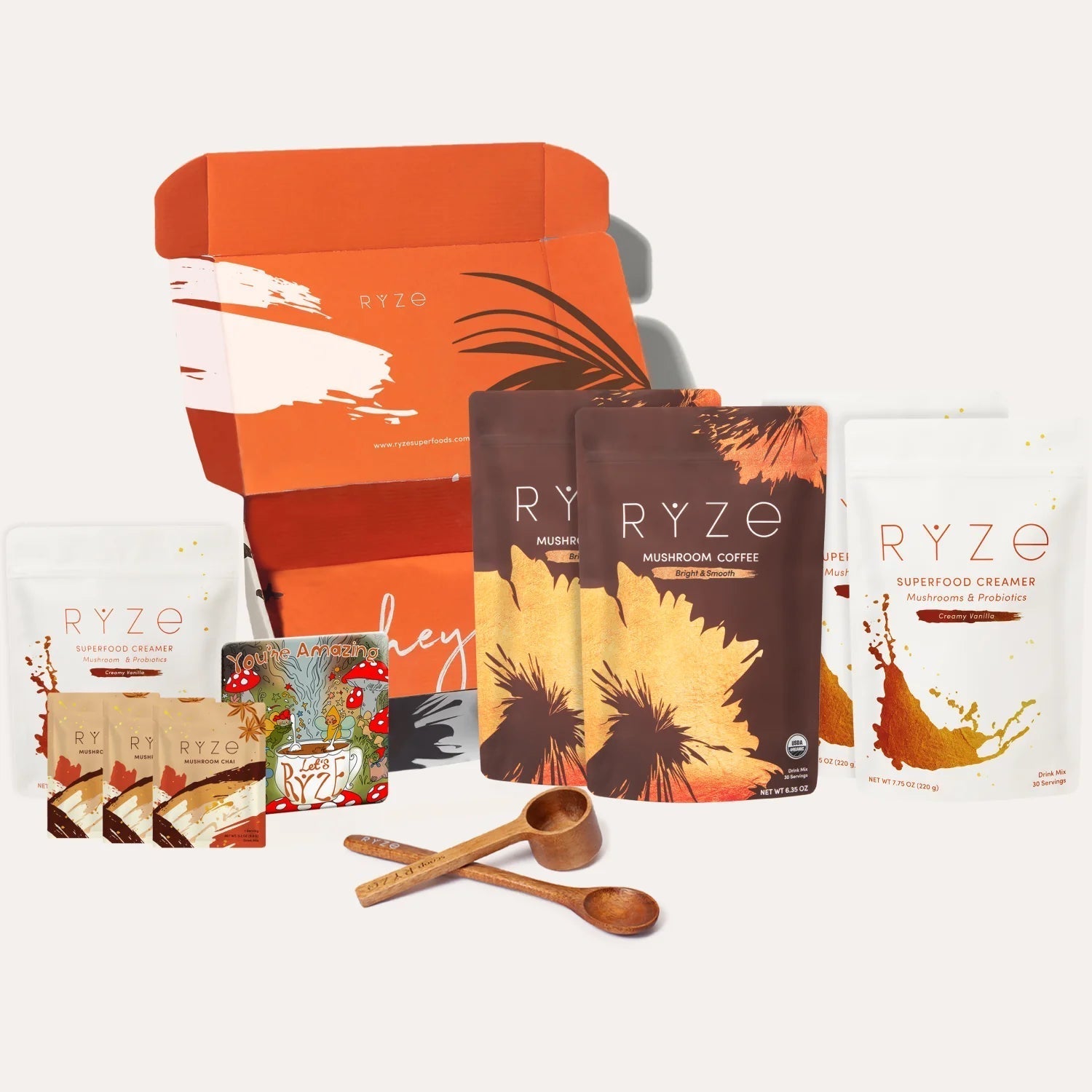 RYZE Lovers Gift Set: 2 Coffees + 2 Creamers - Classic Pick