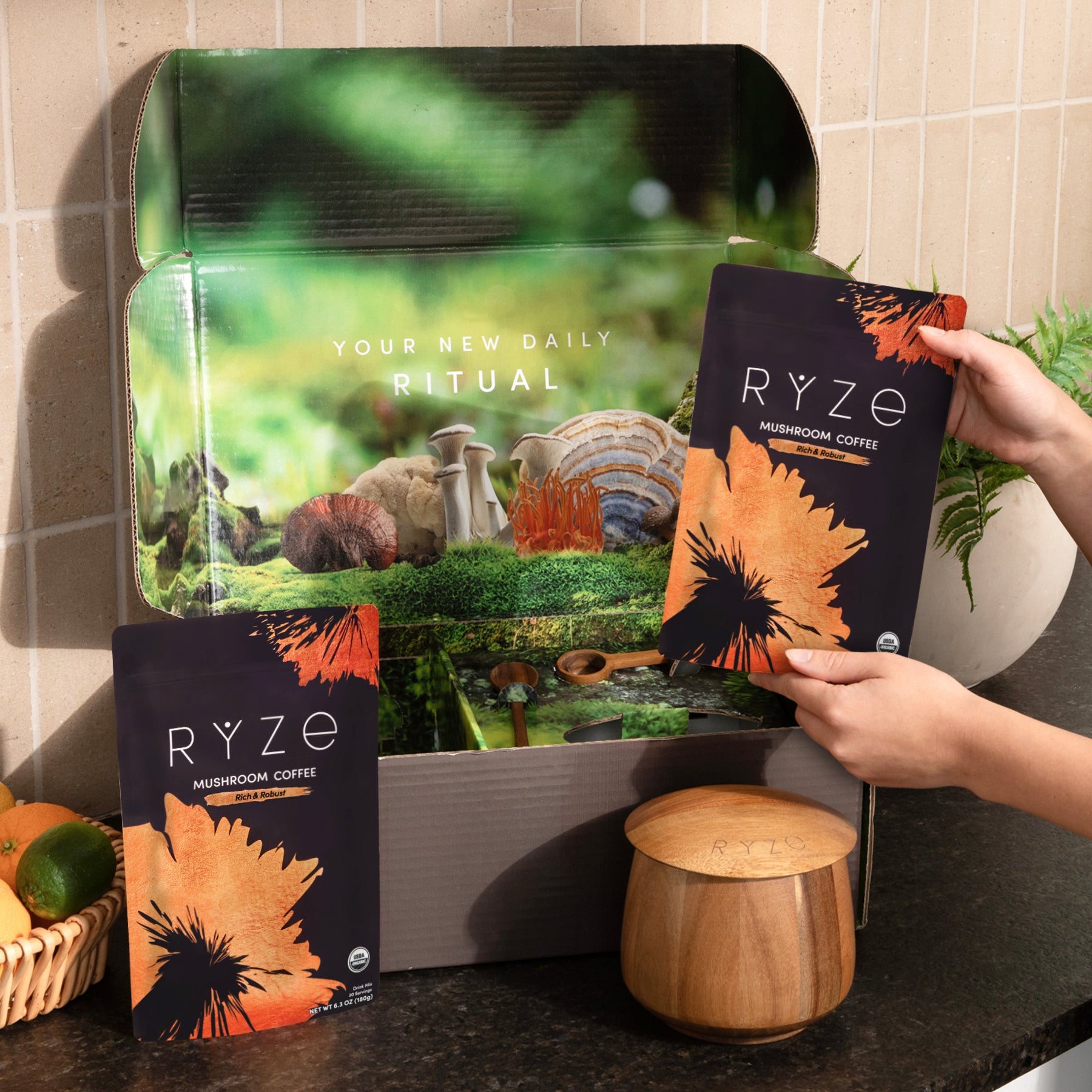 RYZE Ritual Set Dark Roast (90 Day Plan) - Essential Set