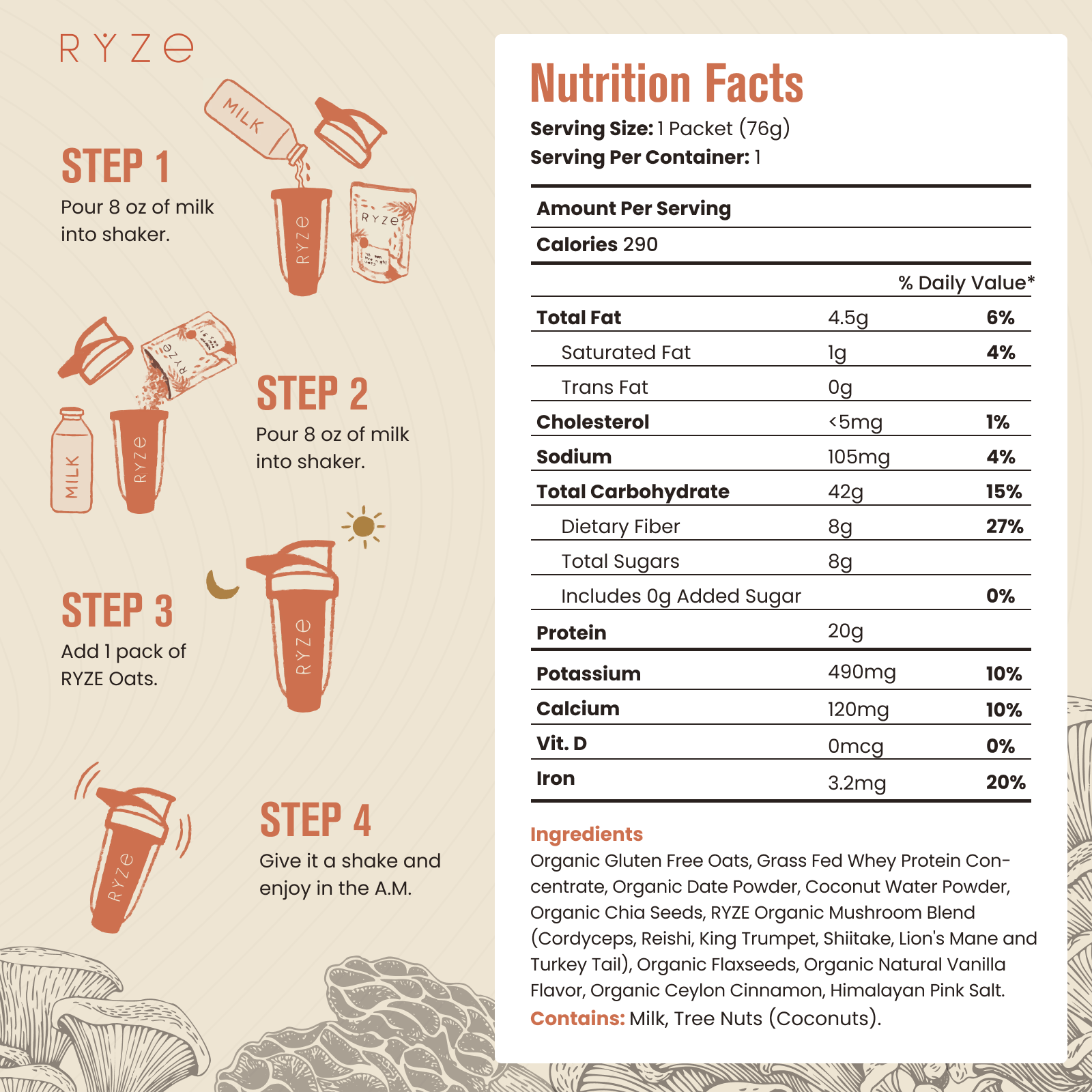 Oats Pack (14 Servings) - Clean Style