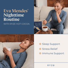RYZE Hot Cocoa - with 6 Sleep Superfoods to Help Fall Asleep and Stay Asleep - Simple Use