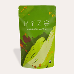 RYZE Matcha - with 6 Organic Adaptogenic Mushrooms Grown In USA and Ceremonial-Grade Japanese Matcha - Clean Bundle