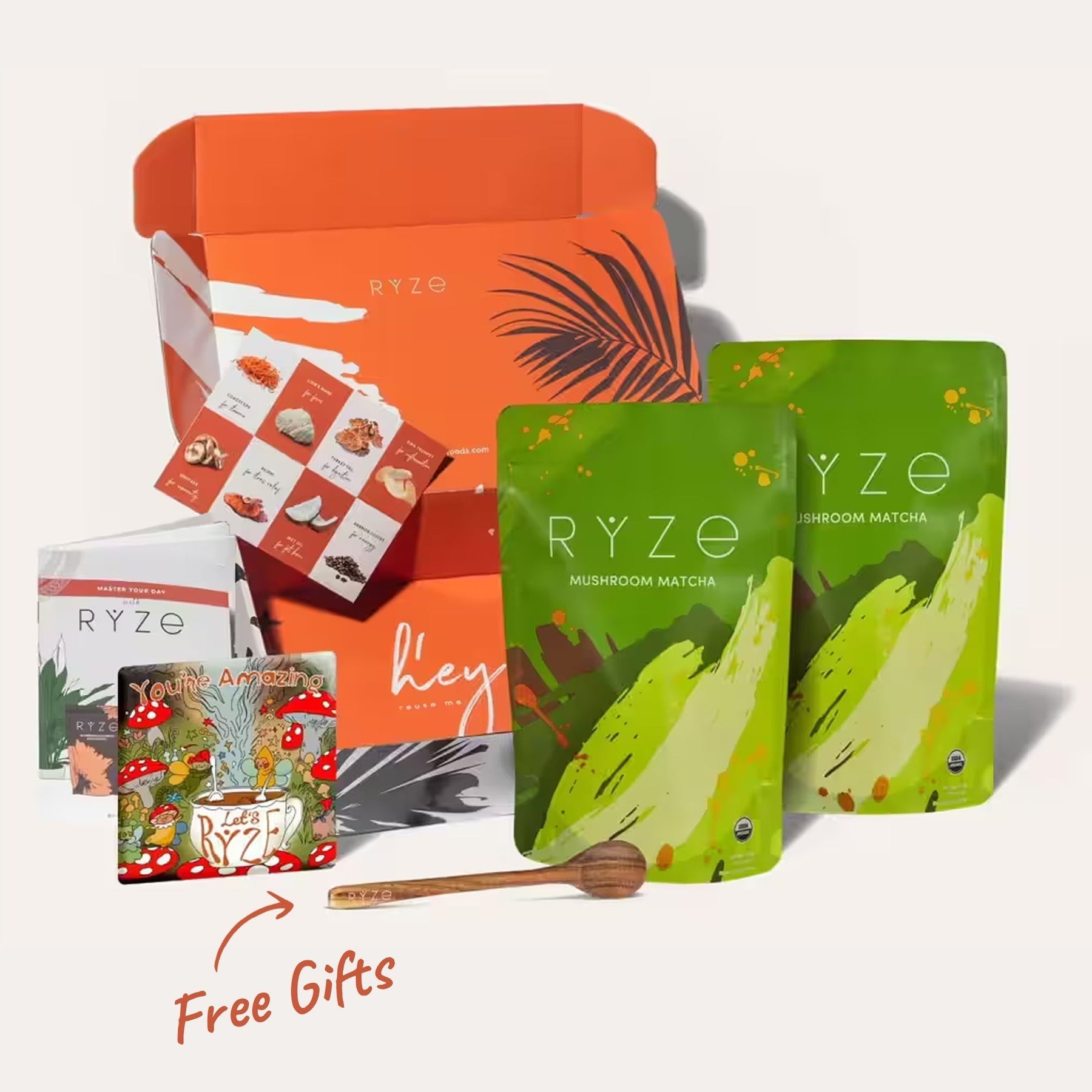 RYZE Organic Matcha Starter Kit (60 servings) - Gift Ready