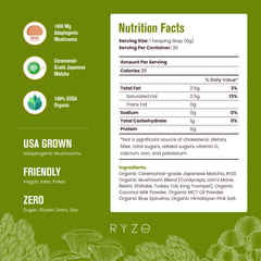 RYZE Organic Matcha Starter Kit (60 servings) - Gift Ready